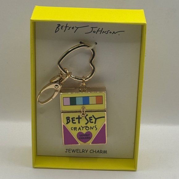 Betsey Johnson Accessories - Betsey Johnson Multicolor Crayon Keychain bag, charm